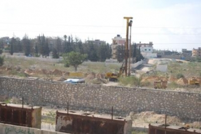 صور الجدار الفولاذى الذى تبنيه مصر على حدود رفح