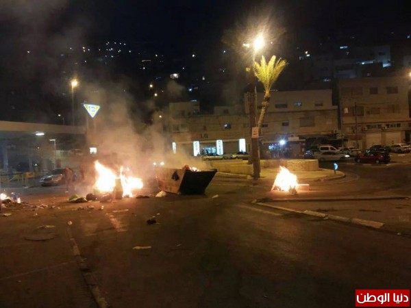 بالصور مواجهات في راس العمود على دوار النخيل بالقدس