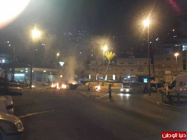 بالصور مواجهات في راس العمود على دوار النخيل بالقدس