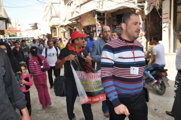 تضامنا مع الشعب الفلسطيني اتحاد الشباب الديمقراطي يزور منظمة الشبيبة