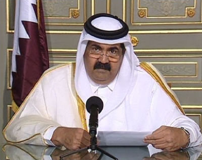 أمير قطر قال ان اغلب الزعماء العرب قاطعوه بسبب قناة الجزيرة