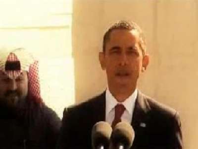 الراجل الخليجي اللي ورا أوباما .. يثير ضجة على يوتيوب ! .. فيديو