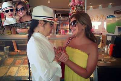 شذى حسون تلتقي شيريهان في كان الفرنسية.. وتعد جمهورها بعيدية خاصة بعد رمضان