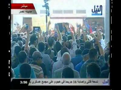 شاهد جنازة اللواء الراحل عمر سليمان . فيديو