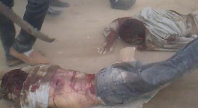 بالفيديو : ضرب وسحل اثنين من البلطجية بعد قتلهما أحد أبناء البلدة +18
