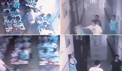 بالصور والفيديو.. معلّم صيني يجر طفلة على الأرض ويضربها في الحائط حتى تفقد وعيها