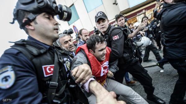 جرحى خلال مواجهات بين الشرطة التركية ومحتجين