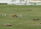 سرب من النحل يتسبب في إيقاف مباراة.. فيديو