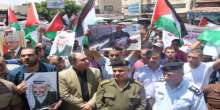 محافظ جنين وقائد المنطقة وقادة الأجهزة الأمنية  يشاركون في المسيرة التضامنية مع أهلنا في قطاع غزة