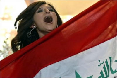 العراقيون اغلقوا شوارع عمان احتفالا بفوز شذى..شاهد الصور