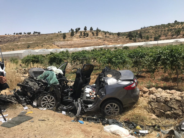 مصرع سائق من النقب وإصابة 4 في حادث طرق جنوب الخليل مصرع سائق من النقب وإصابة 4 في حادث طرق جنوب الخليل