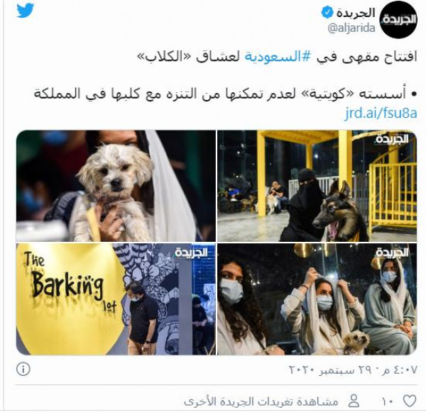 صور: السعودية.. افتتاح أول مقهى لعشاق الكلاب 3911107337