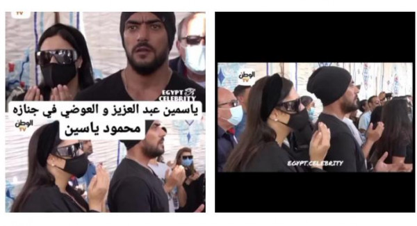 شاهد: الجمهور يسخر من أحمد العوضي أثناء حضوره جنازة محمود ياسين.. والسبب  3911110002