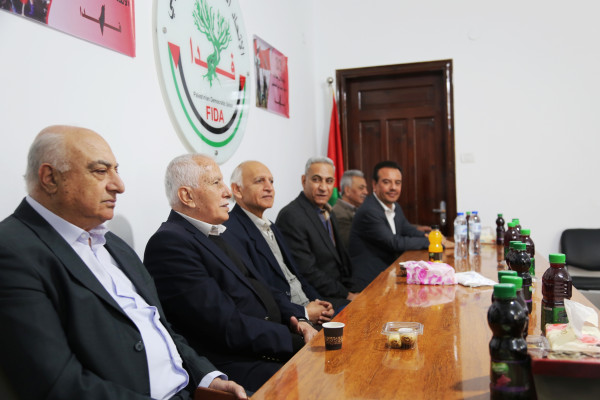 حزب فدا يستقبل المهنئين بذكرى انطلاقته الـ 33