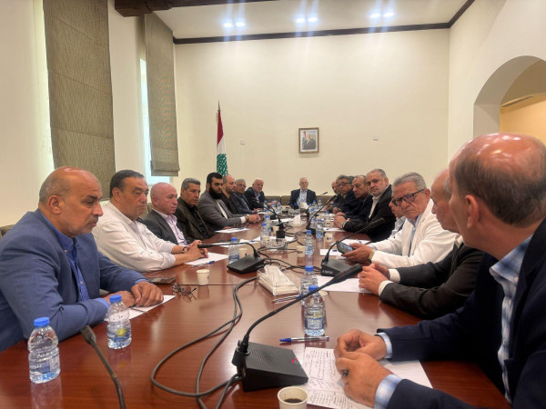 رئيس لجنة الحوار اللبناني الفلسطيني السفير دمشقية يلتقي هيئة العمل الفلسطيني المشترك في لبنان
