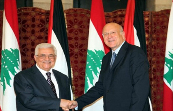 تفاصيل لقاء الرئيس عباس ورئيس الوزراء اللبناني في نيويورك