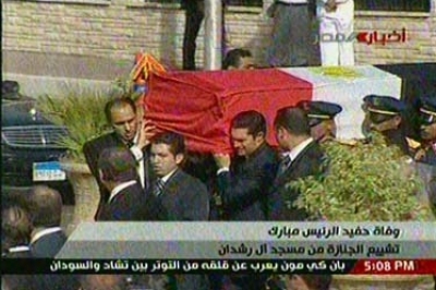 فيديو تشييع جثمان حفيد الرئيس حسني مبارك