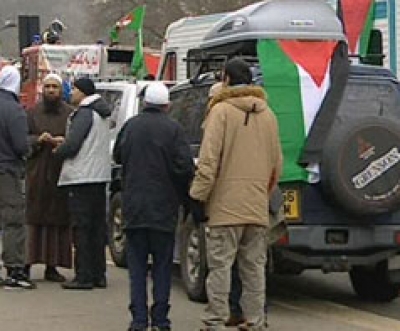 أعضاء قافلة "شريان الحياة5" يغادرون غزة بعد زيارة تضامنية