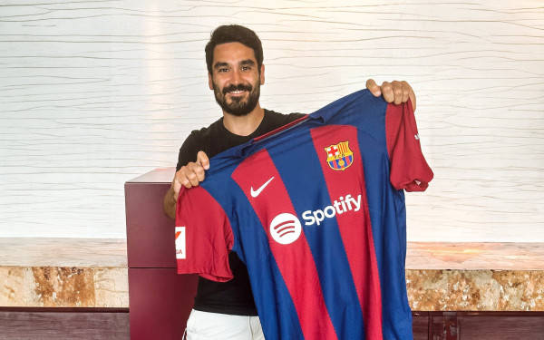 رقم قميص جوندوجان بعد انضمامه لبرشلونة