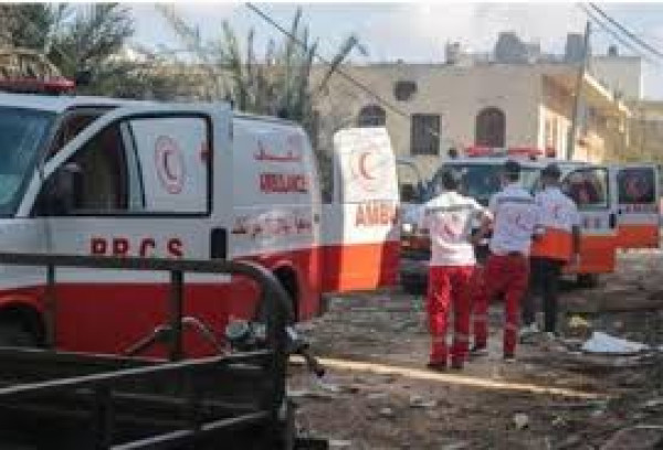 ثلاثة شهداء جراء إطلاق الاحتلال النار على مبنى "الهلال الأحمر" بخانيونس