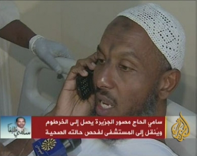 سامي الحاج يصل الخرطوم ويدعو لإطلاق معتقلي غوانتانامو