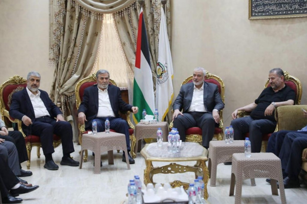 صور.. تفاصيل لقاء موسع بين حماس والجهاد الإسلامي في القاهرة