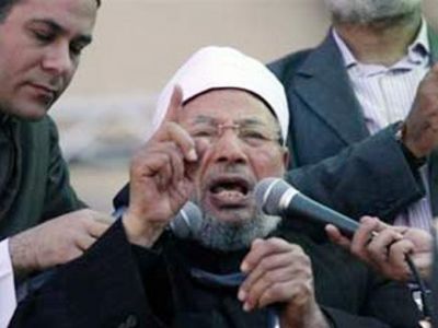 القرضاوي: لم يكن معي حرس في ميدان التحرير ولم أر "وائل غنيم" على المنصة