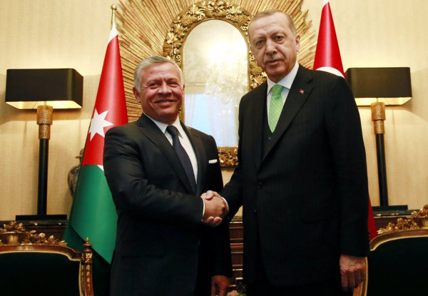 العاهل الأردني يهنئ أردوغان ويؤكد حرصه على توسيع التعاون مع تركيا