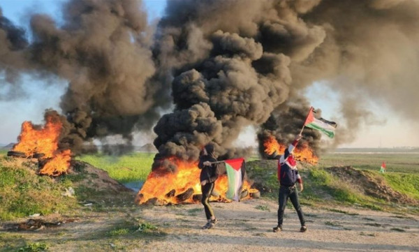 إصابتان بفعل قمع الاحتلال مظاهرات شرق قطاع غزة