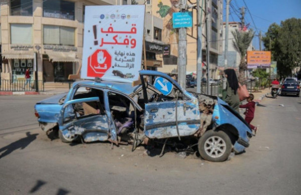 المرور بغزة إصابتان في عشرة حوادث سير خلال الـ24 الساعة الماضية