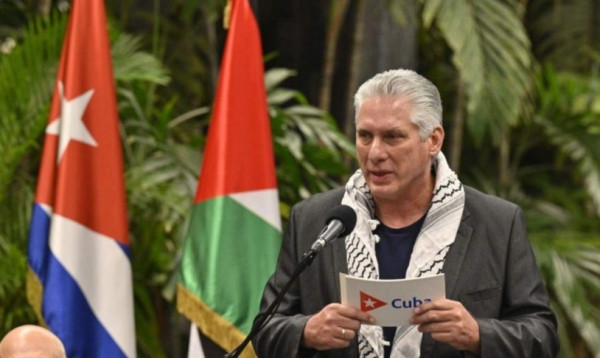 الرئيس الكوبي: إسرائيل تحاول القضاء على الشعب الفلسطيني