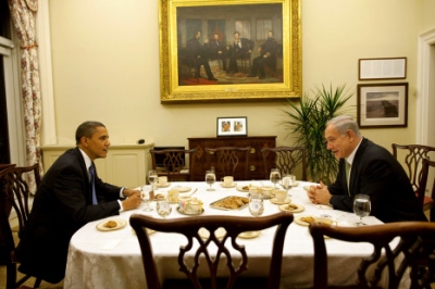 البيت الأبيض يسمح بنشر صورة من لقاء أوباما ونتنياهو:أوباما يدعم تنفيذ عمليات عسكرية اسرائيلية في لبنان