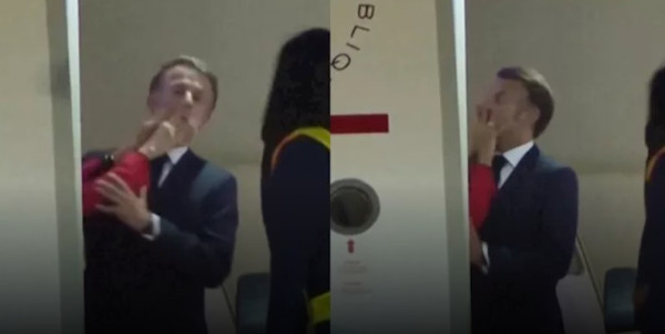 أول تعليق من ماكرون على "صفعة زوجته": الفيديو صحيح