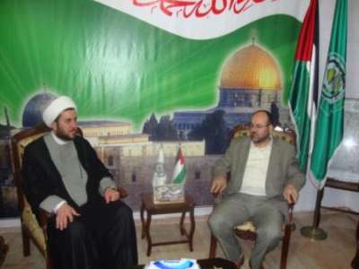 ممثل حماس يستقبل مسؤول العلاقات الخارجية في المقاومة الإسلامية العراقية_أهل الحق