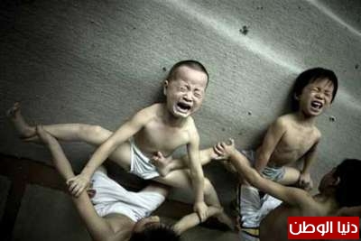 بالصور .. الصين تعذب اطفالها الذين خسروا فى الاولمبياد