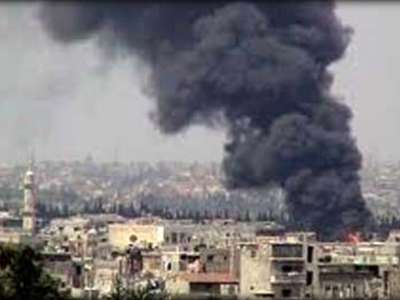 انفجار ضخم يستهدف قيادة أركان جيش النظام السوري