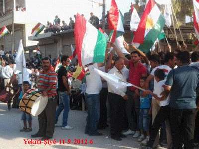 وقائع حفل افتتاح مركز شييه لحزب الوحـدة الديمقراطي الكردي في سوريا