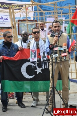 بالصور وفد اعلامى ليبى يصل غزة للتضامن مع الصحفيين الفلسطينيين