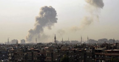 سقوط عدد كبير من القذائف فى مخيم اليرموك بدمشق