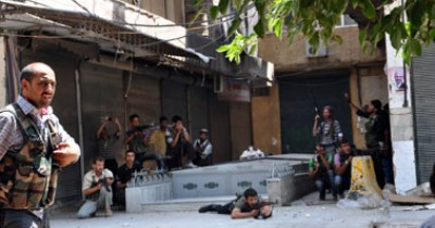 اشتباكات بين الجيش السورى والمعارضة فى حى ركن الدين بدمشق