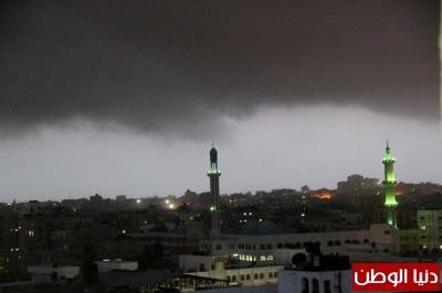 صور.. الغيمة السوداء التي اعتلت سماء قطاع غزة وأثارت مخاوف المواطنين