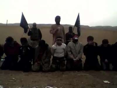 تحذير فيديو صادم +18.. شريط يظهر اعدام جبهة النصرة لعناصر موالين للنظام شرق سورية