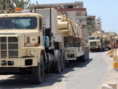 الجيش المصري بدفع بتعزيزات كبيرة إلى سيناء .. والجهاديون : سنعاملكم بالسلاح