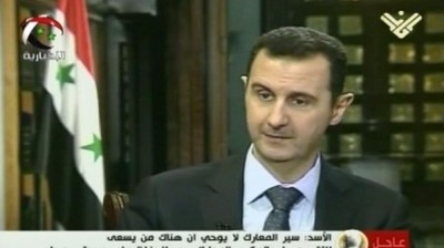 الأسد: مقاتلو حزب الله بالقصير لا يدافعون عن سوريا كلها و الجيش السوري هو من يقاتل ويدير المعارك في وجه المجموعات المسلحة