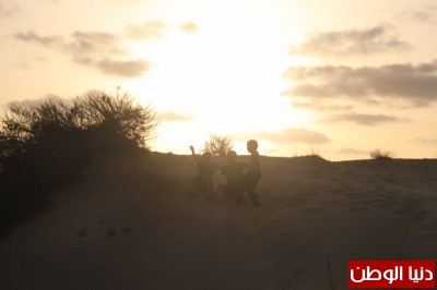 بالصور.. غروب الشمس من المناطق الشمالية لقطاع غزة