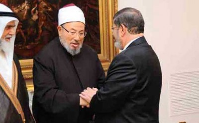 القرضاوي يحرم إسقاط مرسي .. متسائلا: هل فسق أو زنا