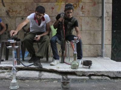 للارجيلة في سوريا طعم اخر ..