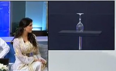 بالفيديو.. علا الفارس و الـ "سحر" على الهواء مباشرة لكسر "كوب زجاجي"