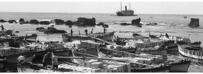 صورة نادرة لميناء مدينة يافا عام 1917