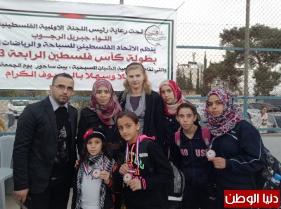 مركز طارق بن زياد المجتمعي يَحصد ثلاث ميداليات في بطولة كأس فلسطين للسباحة